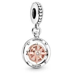 Pandora New Authentic Pandora Club 2020 Compass Dangle Charm